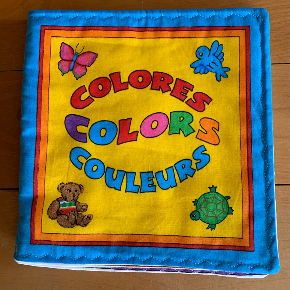 Kids Cloth Homemade Book on Colors - Brand new